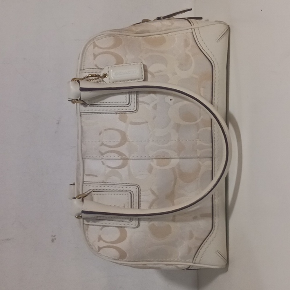 Coach Hamptons Opic Signature Boston Bag 10777